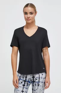 Reebok t-shirt treningowy Activchill+Dreamblend kolor czarny - Koszulki sportowe damskie - miniaturka - grafika 1