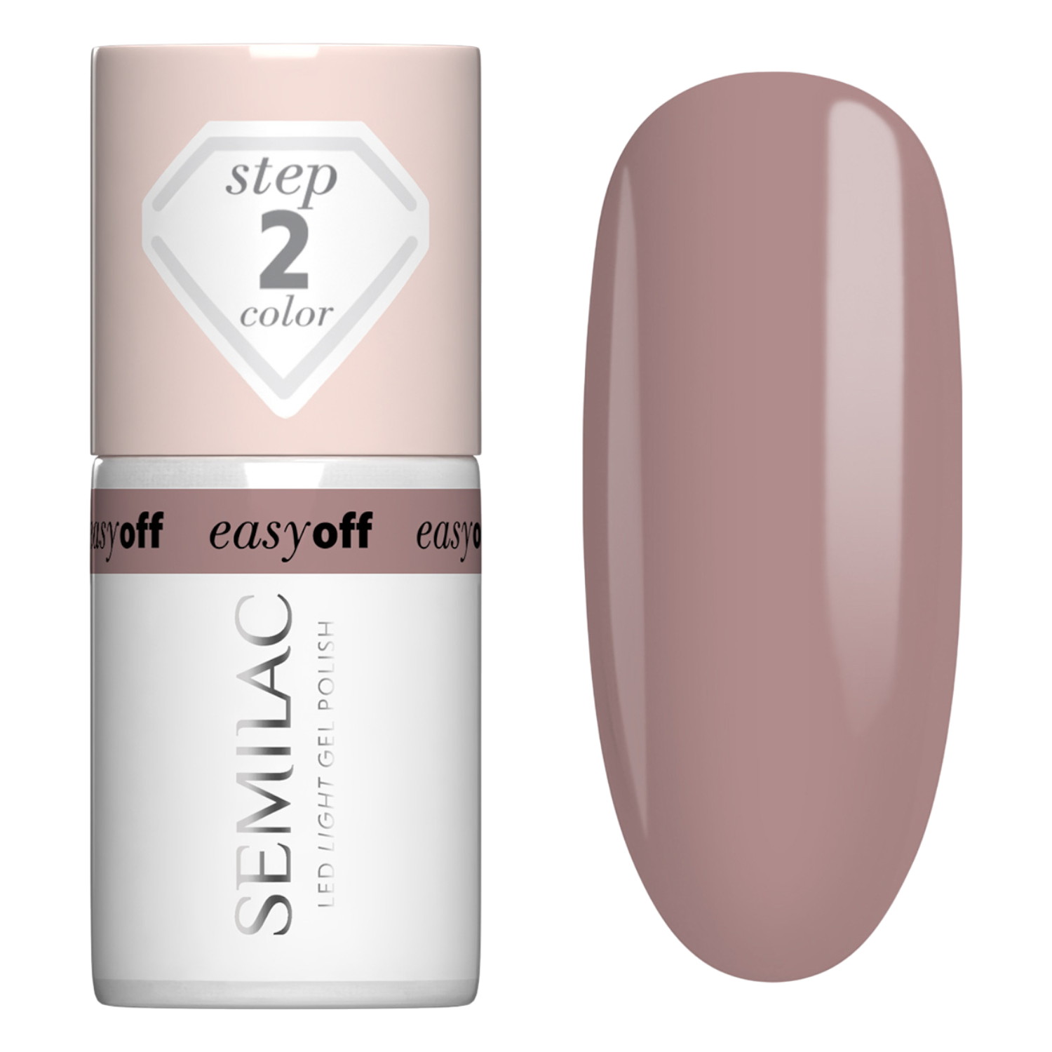 Semilac Lakier do paznokci Easy Off, L13 Mocha Cream