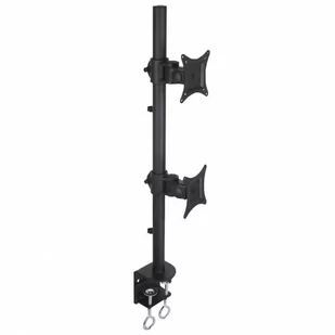Techly Techly Podwójne ramię biurkowe do LED/LCD 13-27'' 2x10kg pionowe regulowane 020690 [6220399] - Akcesoria do monitorów - miniaturka - grafika 1