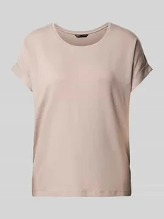 T-shirt o kroju regular fit z dodatkiem wiskozy m ‘MOSTER’ - Koszulki i topy damskie - miniaturka - grafika 1
