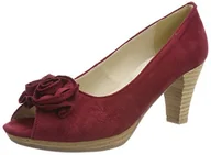 Czółenka - HIRSCHKOGEL 0733109 czółenka do peeptoe, czerwony - Rot Bordo - 36 EU - miniaturka - grafika 1