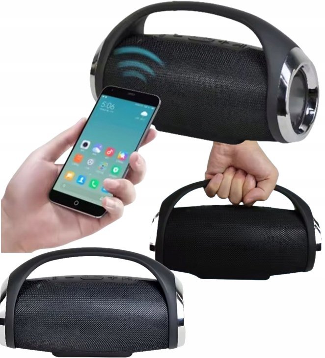 Głośnik Bluetooth Bezprzewodowy BOOMBOX Mobilny USB SD AUX MP3 Przenośny