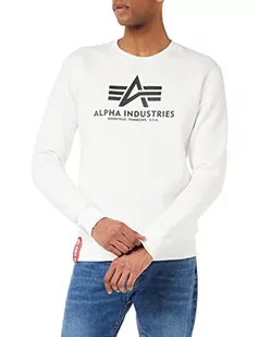 ALPHA INDUSTRIES Męska bluza Basic Sweater, biały, XXL - Bluzy męskie - miniaturka - grafika 1