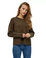 Swetry damskie - Peppercorn Damski sweter Rosalia Drop Shoulder Pulower, łupkowo-brązowy, XXL - miniaturka - grafika 1