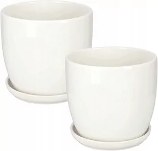 2X Doniczka 17 Donica Osłonka Ceramiczna Podstawka - Donice - miniaturka - grafika 1