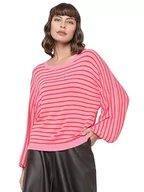 Torby męskie - VERO MODA Damski VMDAHLIA LS Balloon GA Boo sweter, saszetka różowa/paski: mandarynka, M, Sachet Pink/Stripes:tangerine, M - miniaturka - grafika 1