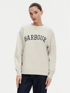 Bluzy damskie - Barbour Bluza LOL0591WH71 Szary Regular Fit - miniaturka - grafika 1