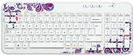 Klawiatury - Logitech Wireless K360 White Paisley 920-004111 - miniaturka - grafika 1