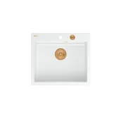 Zlewozmywaki - Quadron HB8304U1-C1_P2O Morgan 110 Snow white (biały/miedziany) - miniaturka - grafika 1