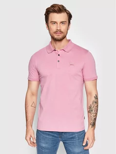 Koszulki męskie - Hugo Boss Polo Passenger 50472668 Różowy Slim Fit - grafika 1