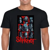 Koszulki męskie - KOSZULKA SLIPKNOT Heavy Metal ROCK HORROR S CZARNA 3348 - miniaturka - grafika 1
