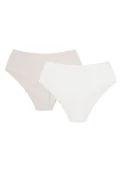 Majtki damskie - Majtki z wyższym stanem Bump 2-pak Henderson kremowy, beżowy L - miniaturka - grafika 1