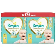 Pieluchy - Pieluchy PAMPERS Premium Care Rozmiar 2 (176 szt.) - miniaturka - grafika 1