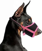 Kagańce dla psów - Kaganiec dla psa Oddychający Nylonowy Miękki L Różowy - miniaturka - grafika 1