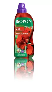 Biopon Nawóz mineralny w żelu do pelargonii, butelka 1l, marki - Nawozy ogrodnicze - miniaturka - grafika 1