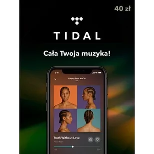 TIDAL Karta podarunkowa 40 zł - Kody i doładowania cyfrowe - miniaturka - grafika 1