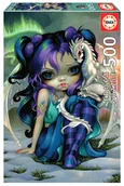 Puzzle - Educa, Puzzle, Wróżka i smok, 500 el. - miniaturka - grafika 1