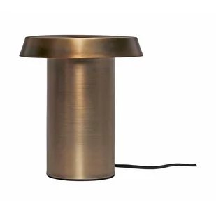 Brązowa metalowa lampa stołowa Keen – Hübsch - Noże stołowe - miniaturka - grafika 1