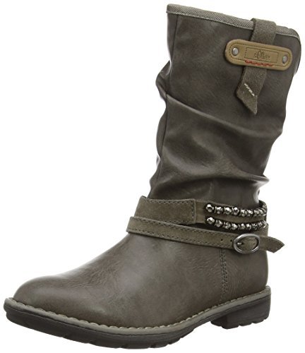 s.Oliver 45405 dziewczęce kozaki z krótką cholewką, brązowy - Braun Pepper 324-35 EU