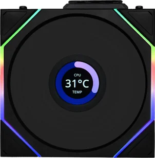 Wentylator Lian Li UNI FAN TL Wireless LCD 120 czarny 12TLLCD1W1B - Wentylatory komputerowe - miniaturka - grafika 1