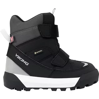 Buty dla dziewczynek - Viking Buty dziecięce Expower Warm GTX 2v Snow Boot, uniseks, Schwarz, 25 EU Weit - grafika 1