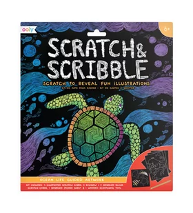 Zdrapywanki Scratch & Scribble Podwodny Świat - Zabawki kreatywne - miniaturka - grafika 1