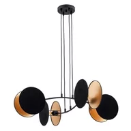 Lampy sufitowe - Motif lampa wisząca 4xE27 czarna/złota 1325/4 - miniaturka - grafika 1