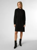 Sukienki - Selected Femme Sukienka damska Kobiety wiskoza czarny wypukły wzór tkaniny, 40 - miniaturka - grafika 1