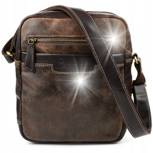 Beltimore torba męska na ramię skórzana brązowa - Torby męskie - miniaturka - grafika 1