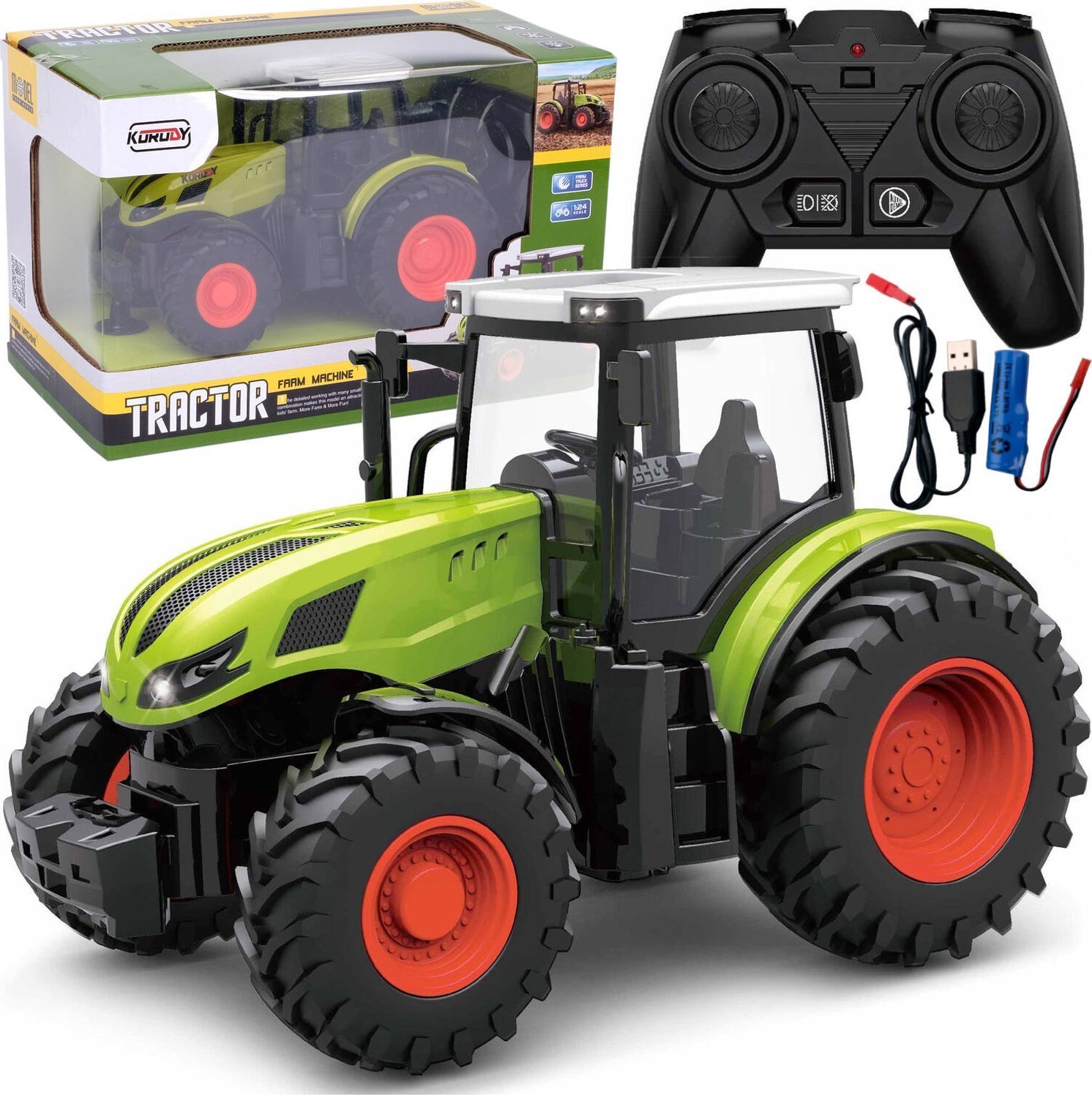 Madej Traktor RC 1:24 2,4GHz św 009565 56176