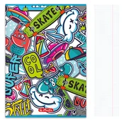 Zeszyty szkolne - Zeszyt A4 32 kartki w kratkę z marginesem 70g/m2 Graffiti HERLITZ - miniaturka - grafika 1