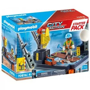 Playmobil StarterPack - Starter Pack Construction Site 70816 - Klocki - miniaturka - grafika 1