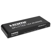 Kable - QOLTEC ROZDZIELACZ SPLITTER 4XHDMI 4KX2K | 6GB/S | 60HZ - miniaturka - grafika 1