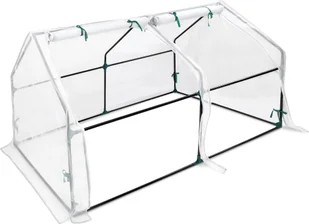 Szklarnia 180x90x90cm Mała szklarnia wewnętrzna Szklarnia foliowa do pomidorów Ocynkowana rura Szklarnia do uprawy pomidorów, biała Pokrywa siatkowa typu CEEDIR - Szklarnie ogrodowe - miniaturka - grafika 1