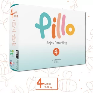 Pillo Pieluszki dla dzieci, 152 szt., rozmiar 4 (9-14 kg) - Pieluchy - miniaturka - grafika 1