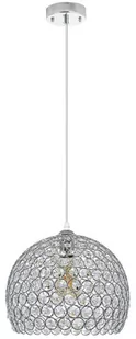 ELEM Wisząca lampa z okrągłym kryształowym kloszem 5159/1 8C z serii ASTRA - Lampy sufitowe - miniaturka - grafika 1