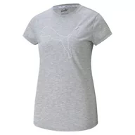 Koszulki i topy damskie - Koszulka damska Puma RTG Heather Logo Tee szara 586455 04 - miniaturka - grafika 1