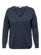 Swetry damskie - ONLY Sweter w kolorze granatowym - miniaturka - grafika 1