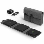 Mophie Ładująca stacja bezprzewodowa Snap+ Multi Device Travel Charger 4w1 30W, czarna