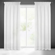 Zasłony - Zasłona gotowa na taśmie marszczącej MARGO 270 x 140 cm biały - miniaturka - grafika 1