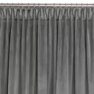 Zasłony - Zasłona VILA kolor grafitowy styl klasyczny taśma smok transparentna 10 cm velvet 135x245 homede - CURT/HOM/VILA/VELVET/PLEAT/D/ - miniaturka - grafika 1