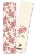 zakładka do książki 9094 foglie rosa różowe kwiaty - Zakładki do książek - miniaturka - grafika 1