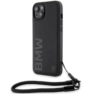 BMW BMHCP15M23RMRLK iPhone 15 Plus / 14 Plus 6.7" czarny/black hardcase Signature Leather Wordmark Cord - Etui i futerały do telefonów - miniaturka - grafika 8