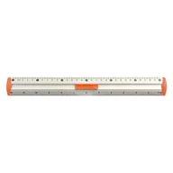 Linijki, ekierki - TETIS Linijka aluminiowa 30cm pomarańczowa BL040-PC - miniaturka - grafika 1