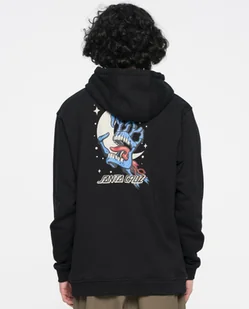 bluza męska SANTA CRUZ COSMIC BONE HAND HOOD Black - Bluzy męskie - miniaturka - grafika 1
