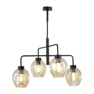 Lampy sufitowe - Emibig LUKKA 4 BLACK/AMBER 1165/4 lampa sufitowa żyrandol nowoczesny klosze 1165/4 - miniaturka - grafika 1
