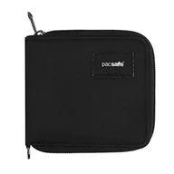 Portfele - Pacsafe Rfidsafe portfel blokujący RFID na zamek błyskawiczny, czarny, jeden rozmiar, Rfidsafe RFID blokujący zamek błyskawiczny wokół portfela - miniaturka - grafika 1