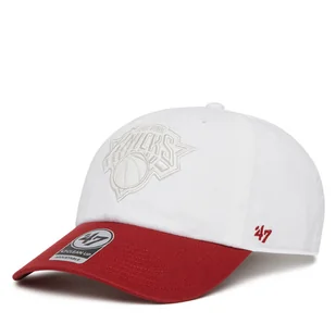 Czapka z daszkiem 47 Brand NBA New York Knicks '47 x Tommy Hilfiger Courtside '47 Clean Up THCCU175GWL Biały - Czapki męskie - miniaturka - grafika 1