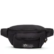 Torby męskie - Alpha Industries Saszetka nerka Big Alpha Waist Bag 126909 Black 03 - miniaturka - grafika 1