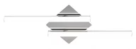 Lampy sufitowe - Rabalux Plafon LAMPA sufitowa ANTONIA 5895 kwadratowa OPRAWA ścienna LED 24W listwy do łazienki IP44 chrom 5895 - miniaturka - grafika 1